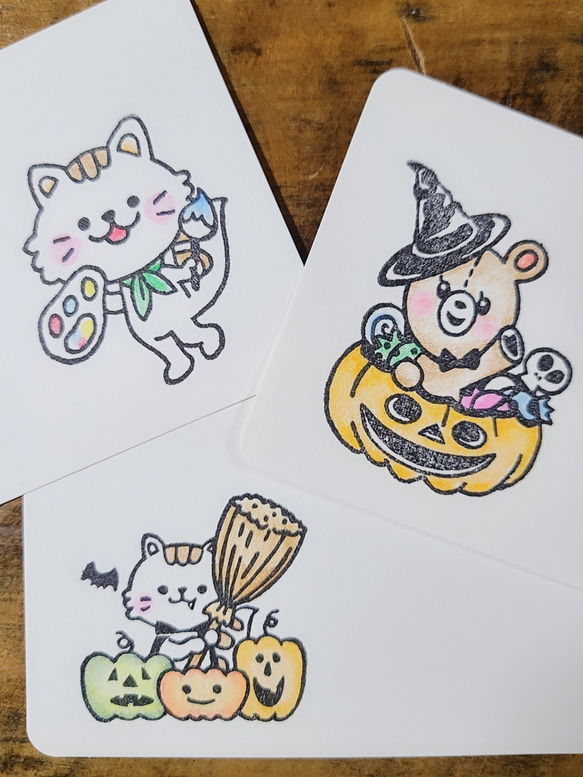 しまねこ ハロウィンはんこ 9枚目の画像