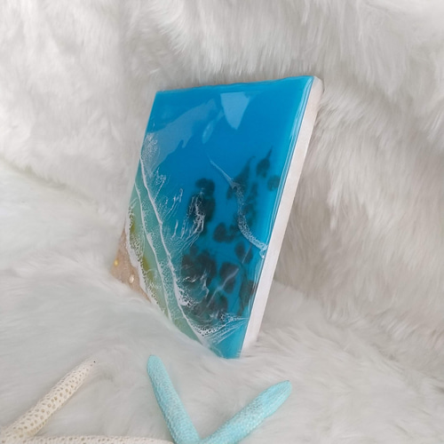 海レジン 海レジンアート 波 アート ハワイ インテリア 海の絵