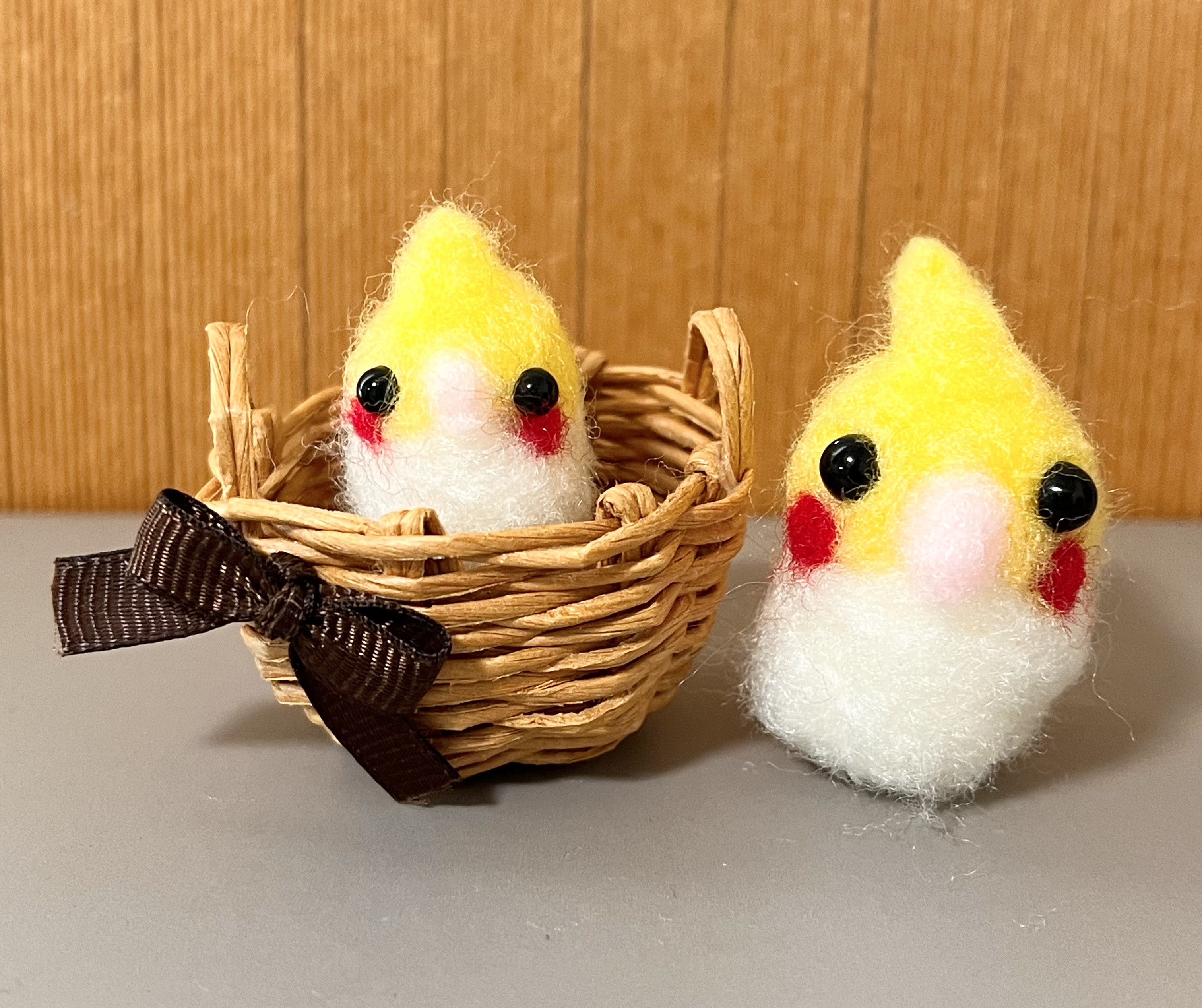 ハンドメイドレジン オカメインコ ヘアゴム （小鳥ちゃんの