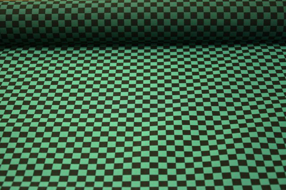 金色錦緞格子（小）綠色/黑色【限量版】☆布料寬度約37cm×長度50cm☆可連續切割（3162S-G） 第9張的照片