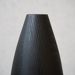 Flower vase  ツガ　RBブラックMサイズ　試験管付 2枚目の画像