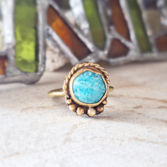 【13～14号】chrysocolla ring 2枚目の画像