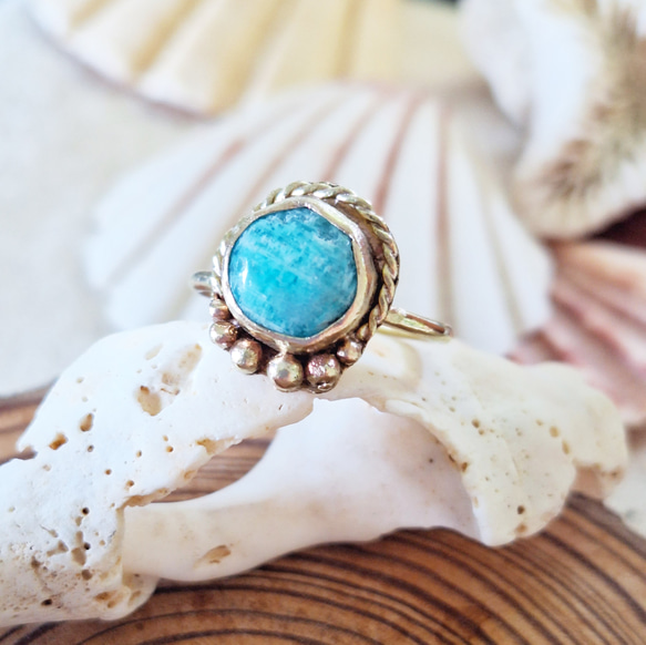 【13～14号】chrysocolla ring 6枚目の画像