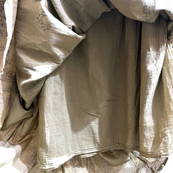 ふんわり後染めボイルプリント　フレアふんわり　ギャザースカート　ロング　マキシ　上質 11枚目の画像