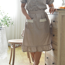 さえら　フリル　ベージュ　エプロン 99643-01rrr.jpg