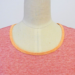 オーガニックコットン　ラウンドネックＴシャツ　赤　受注生産 5枚目の画像