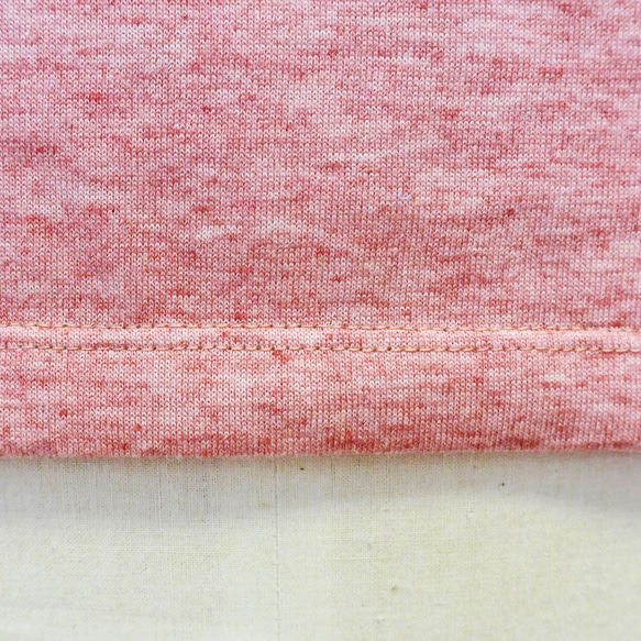 オーガニックコットン　ラウンドネックＴシャツ　赤　受注生産 6枚目の画像