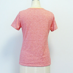 オーガニックコットン　ラウンドネックＴシャツ　赤　受注生産 4枚目の画像