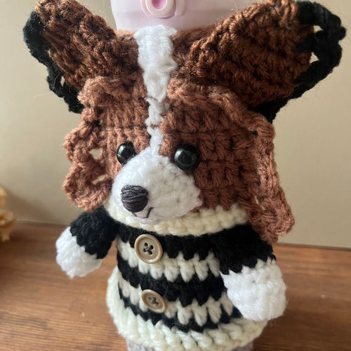 ペットボトルカバー 水筒カバー 編みぐるみ ボトルカバー 愛犬グッズ