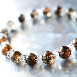 ☆スーパープレミアムブレス☆フォリエーテッド・マイカインクォーツ