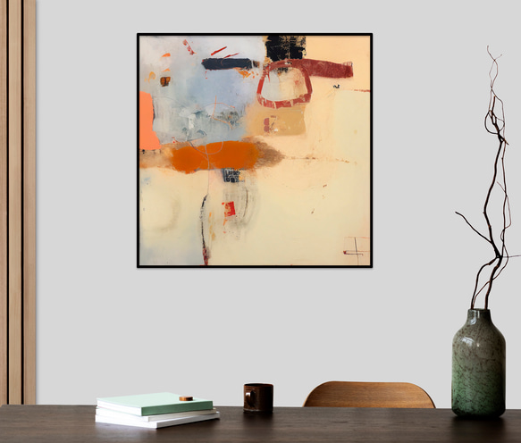 【無框畫】抽象畫-油畫/掛畫/商店裝飾畫/室內設計/民宿佈置 第5張的照片