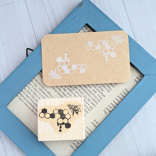 とろけるハニカム！【ミツバチの消しゴムはんこ】 はんこ