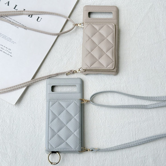 キルティング pixel 10 ケース ミラー付き xperia 10vii ショルダー