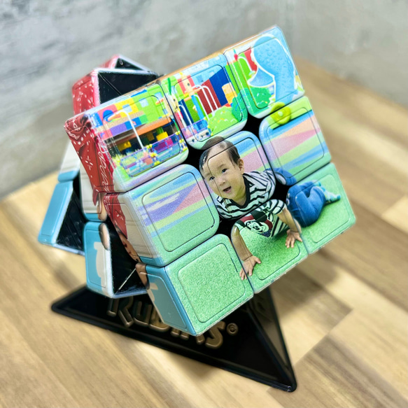  オリジナルキューブに写真イラストデザインプリント 飾れる 遊べる