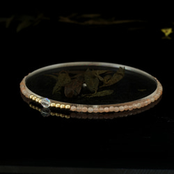 輕奢風橙拉長石14K包金 GF Swarovski 配珠水晶手鍊 ( Labradorite Bracelet ) 第4張的照片