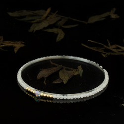 輕奢風藍月亮石14K包金 GF Swarovski 配珠水晶手鍊 ( Moonstone Bracelet ) 第7張的照片