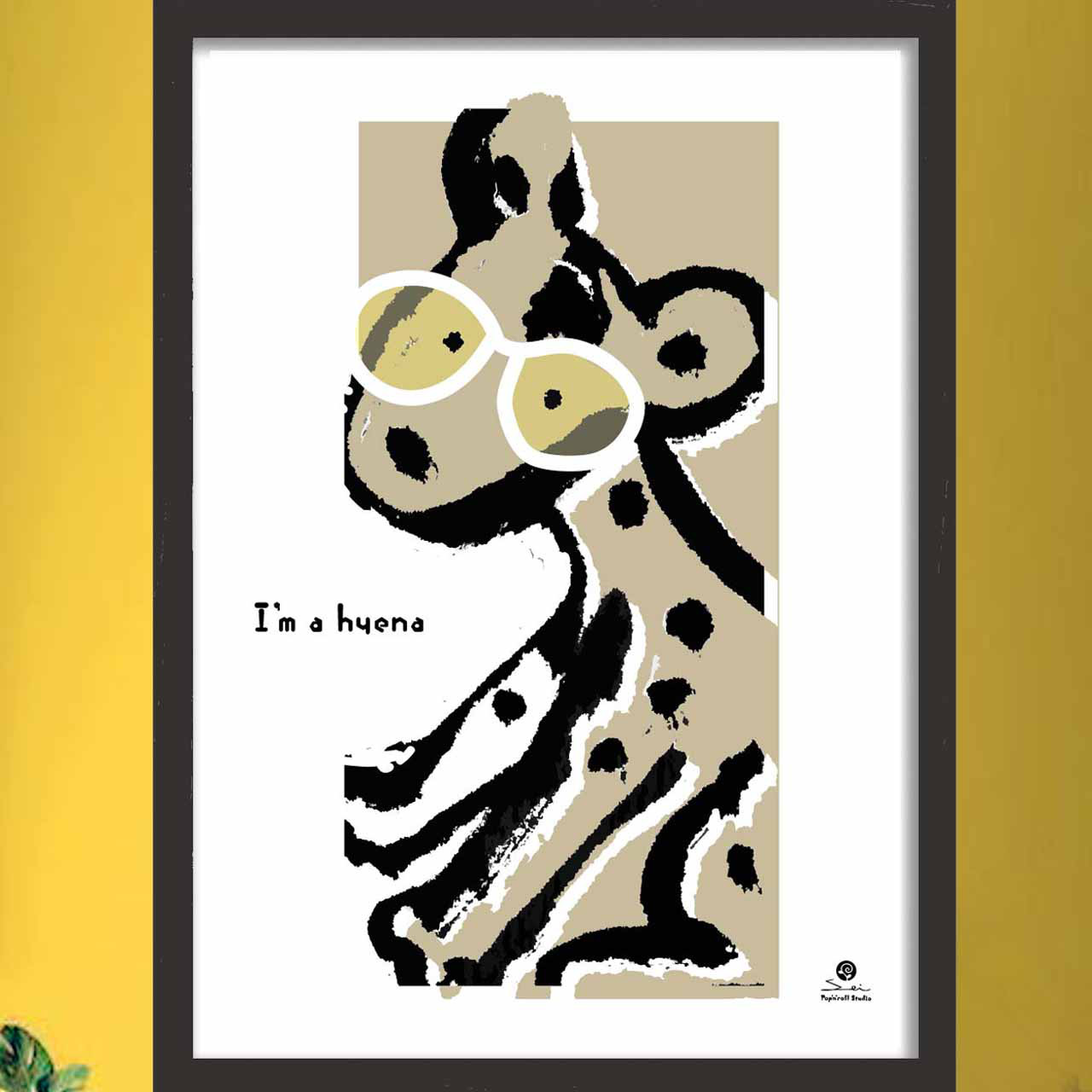 サングラスをかけてみた　イラスト　ポスター　A4 A3 A2 A1　アートポスター　（アート/sei　新着順）1688