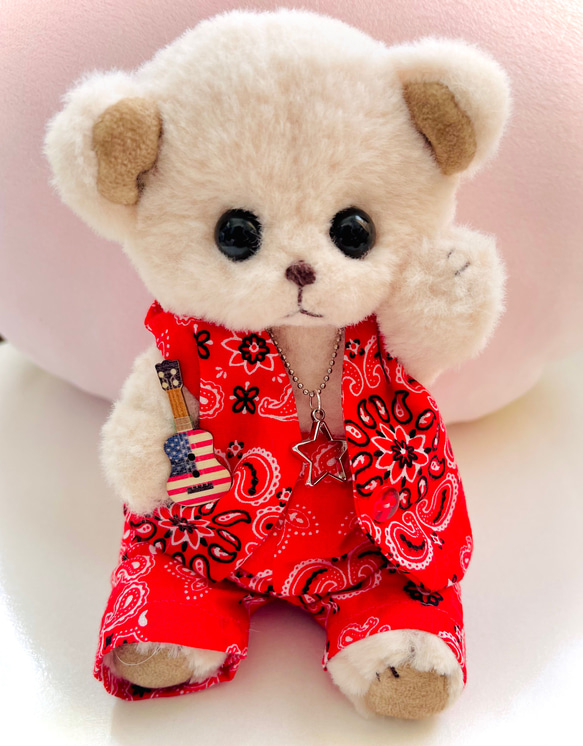 『baby bear』BEBU (くまの赤ちゃんぬいぐるみ)お洋服付 2枚目の画像
