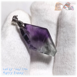 蛍光反応 フローライト 蛍石 fluorite ペンダント ネックレス No.5750 10枚目の画像