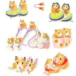 ハムスターのメモ帳（Hamster and Bread） メモ帳 REIKOKO 通販