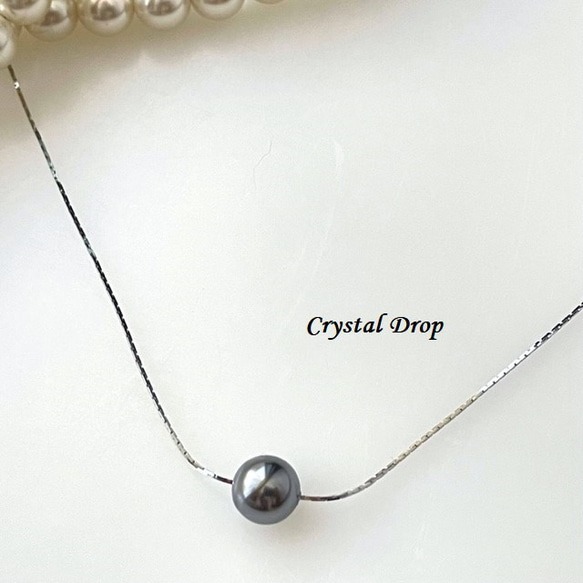 ブラックパールネックレス 8〜10.8ミリパール 保証書付き 東急百貨店