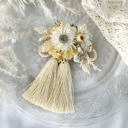 バリ製　フラワーハンガー✾タッセル付き飾り物 バリ製 フラワーハンガー✾タッセル付き飾り物