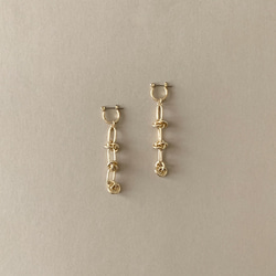 Statement Chain Pierced Earrings 6枚目の画像