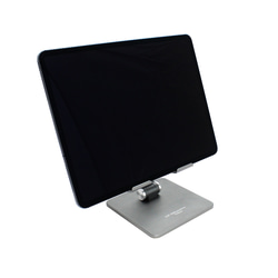 iPad スタンド 卓上 、角度 高さ調整、 縦置き、横置き可能 アルミ合金製 折りたたみ ホルダー (スペースグレー) 4枚目の画像