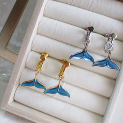 クジラ（鯨） イヤリング・ノンホールピアス の人気通販｜Creema