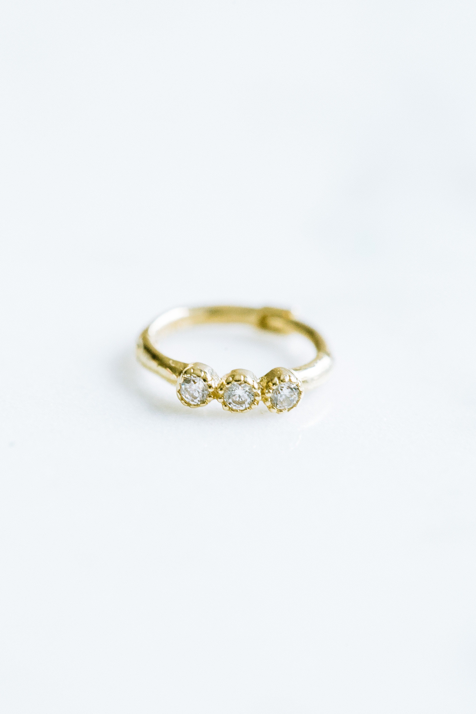 14K金 ゴールド Cz 耳 鼻 軟骨 ル ヘリックス トラガス メンズ レディース フープ ピアス リング イヤリン