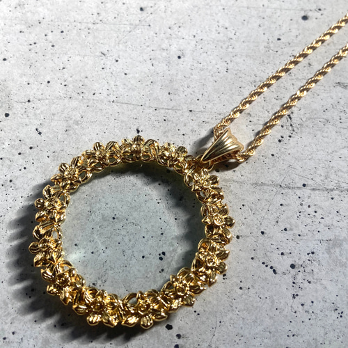 ゴールドカローラ ルーペペンダント【職人による一点物】 ネックレス  