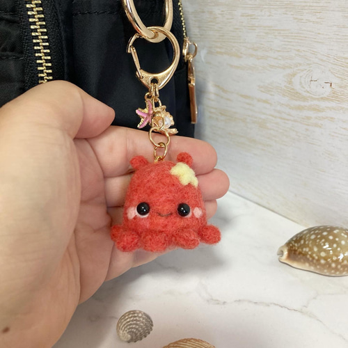 ♡海のゆかいな仲間たち♡夏のにこにこシーフレンズ♡羊毛フェルトの