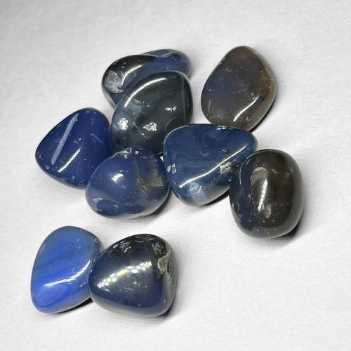 blue agate tumble / ブルーアゲートタンブル B 天然石 N.st 通販