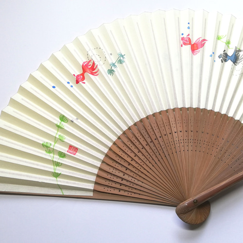趣 -omomuki- <金魚> 京扇子 その他ファッション雑貨 ほりみゆき