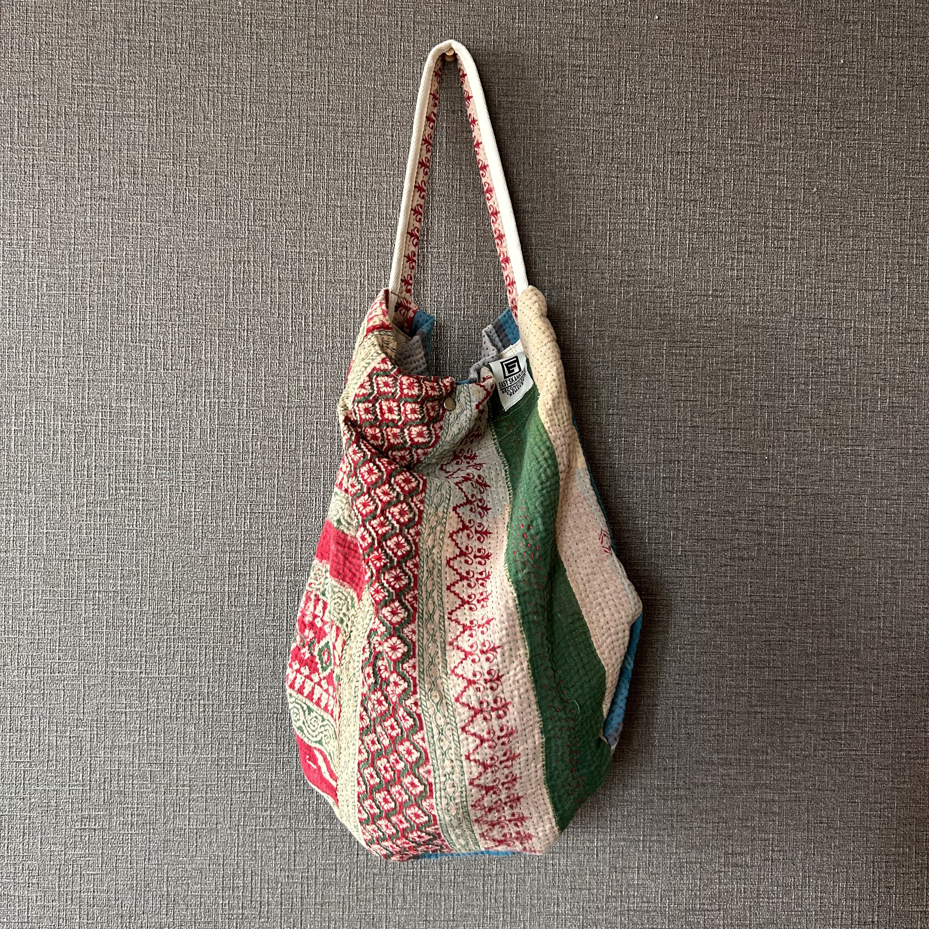 インド ヴィンテージ ラリーキルト カンタキルト BAG ⑤ トート