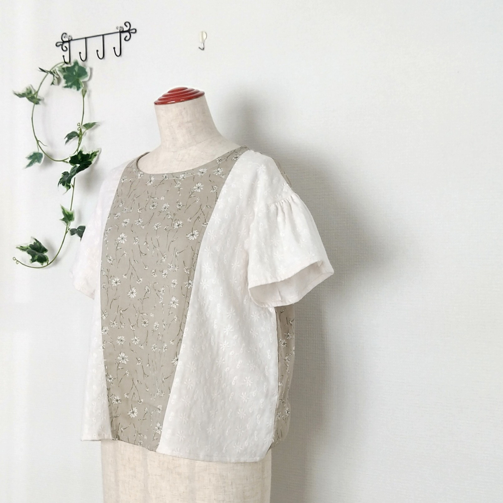 【送料無料】ダブルガーゼ２種類フリル袖ブラウス