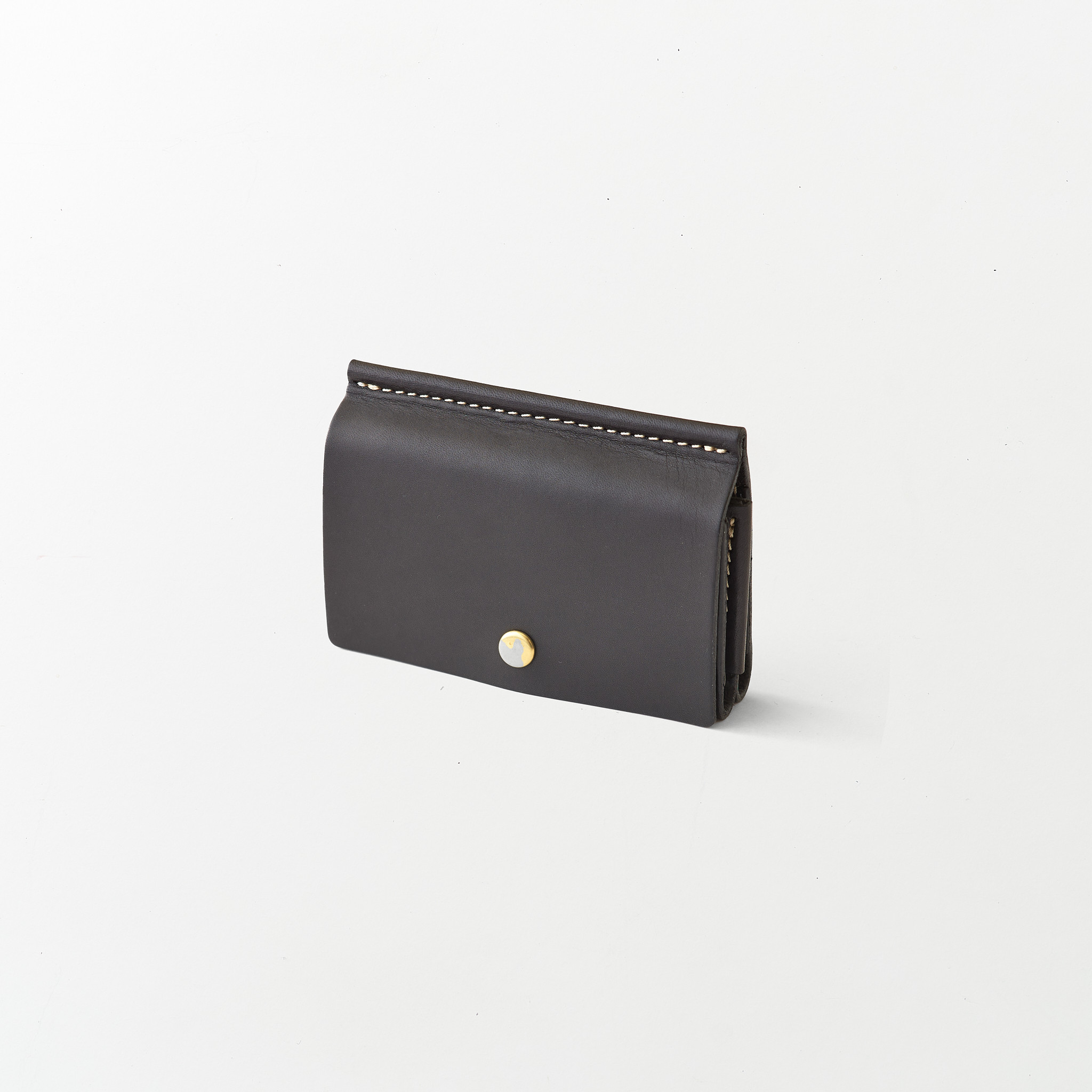 よこ型レザーカードケース/Color:Black