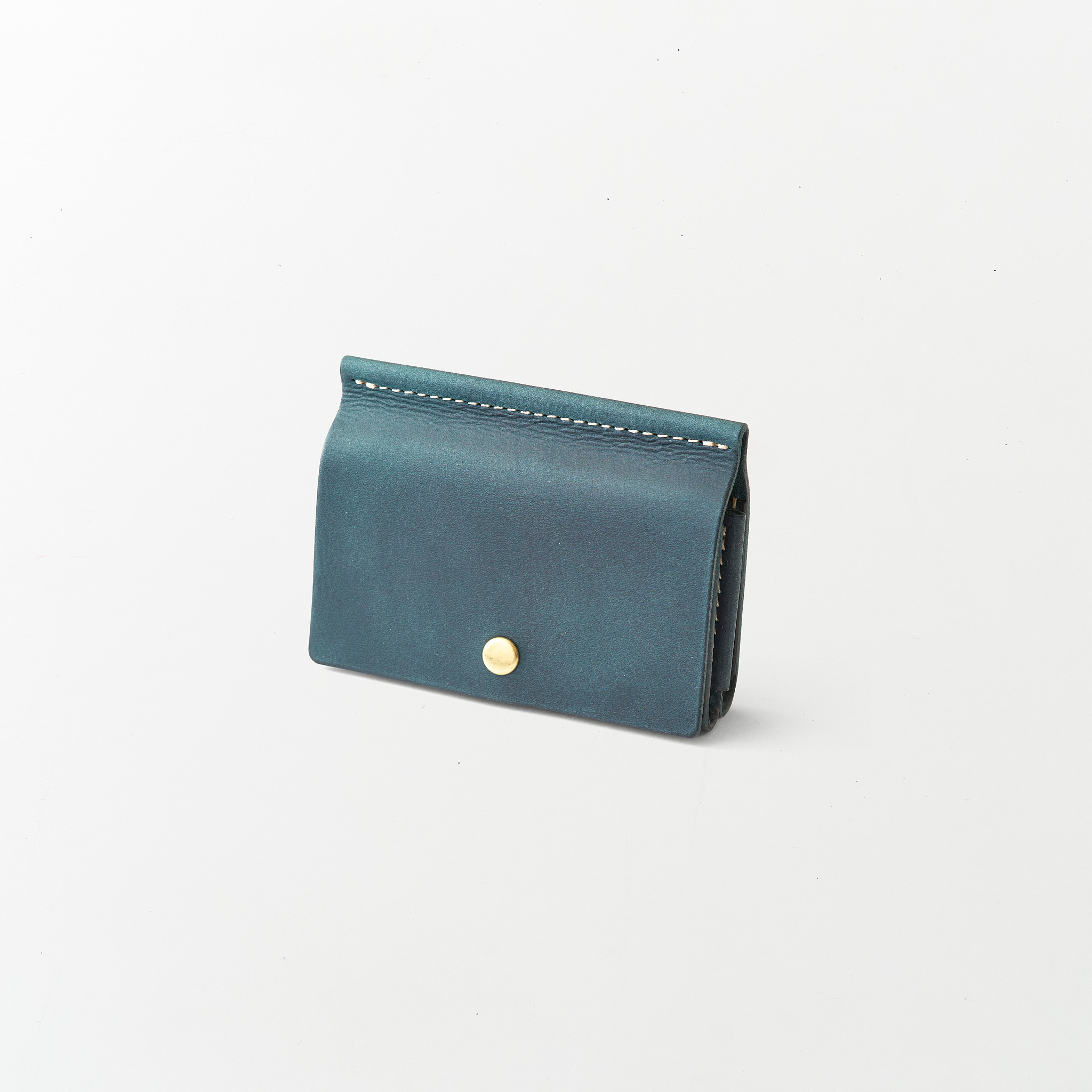 よこ型レザーカードケース/Color:BlueGreen