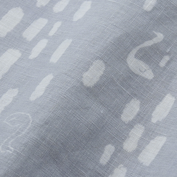 亞麻無袖連衣裙（天鵝絨/淡灰色）OP36。 第8張的照片