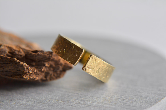 馬賽克民間戒指 5mm 黃銅 金黃銅 第2張的照片