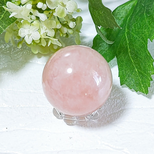 モルガナイトスフィア 約32mm 48.3g 天然石 ashblue 通販 16313258