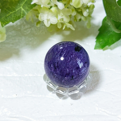 チャロアイトスフィア 希少石☆高品質【チャロアイト】スフィア○丸玉◇天然石