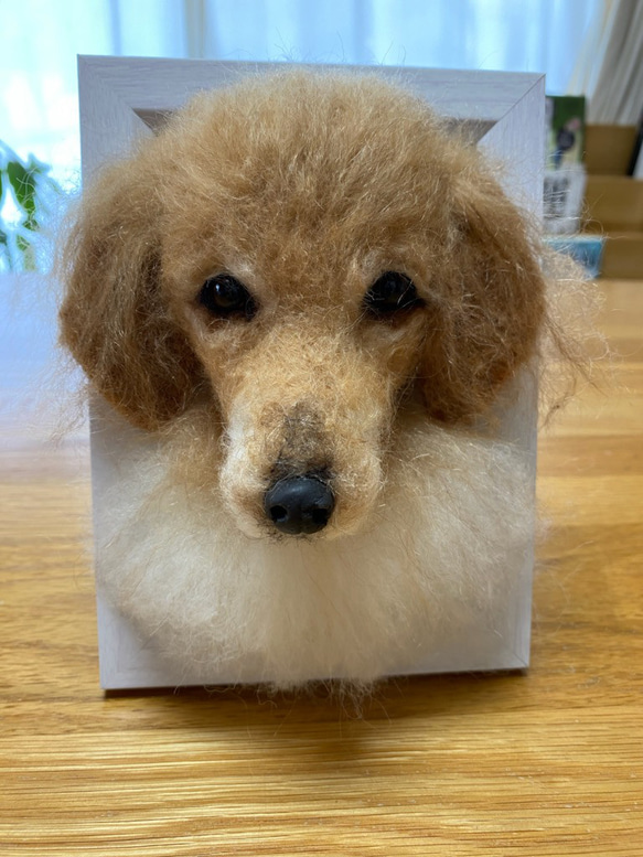 愛犬ちゃんのそっくりなリアルなペット人形をお作りします！　羊毛フェルト　犬　オーダー　ぬいぐるみ　愛犬　　ペット　リアル 3枚目の画像