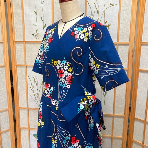 shoko様オーダー カシュクールワンピース 浴衣リメイク shoko様オーダー カシュクールワンピース 浴衣リメイク - メルカリ