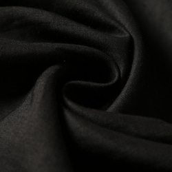 ブラックコットンリネンドレスサスペンダースカートクラシックベーシックAラインリネンドレス 18枚目の画像