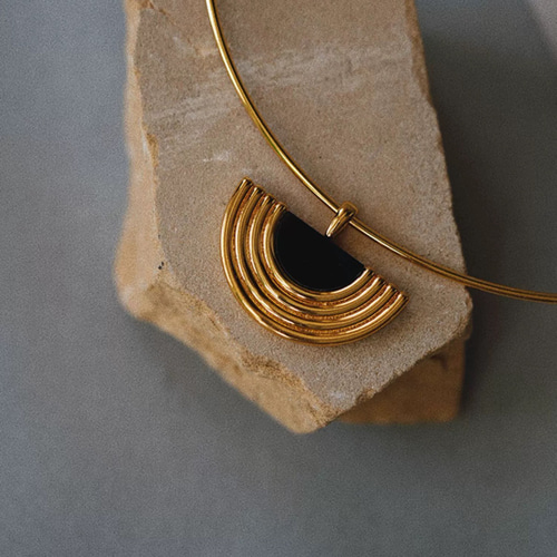 光の旅》オリジナルデザイン 古代エジプト クール アート 黒瑪瑙