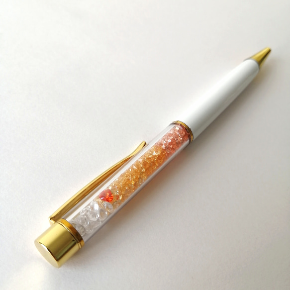 【カクテルボールペン♡ハート入り】　キラキラ　ビーズ　ボールペン 17枚目の画像