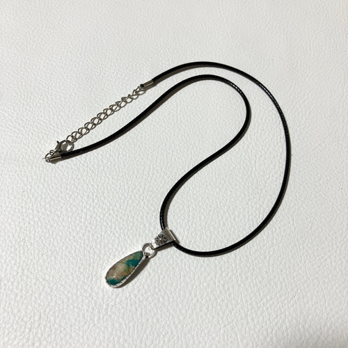 【訳あり処分特価】silver台トルコ石ペンダントネックレス（ダイヤ入り） アメリカ産 オールドストック ターコイズ トルコ石 シルバー