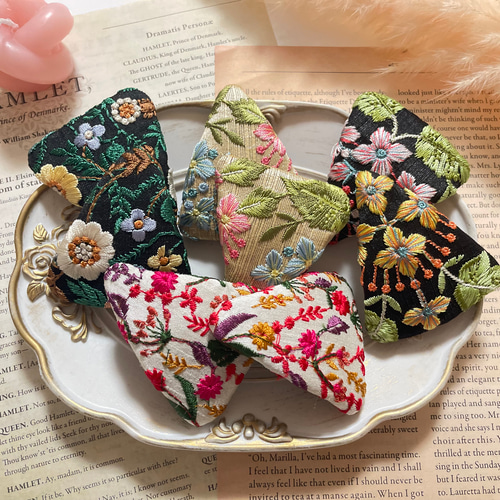 インド刺繍 パッチンピン ヘアピン mignon. 通販｜Creema(クリーマ 