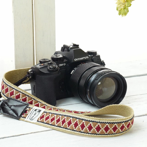 3cm幅】ネイティブ柄のカメラストラップ /レトロダイヤ 80003-569